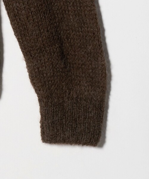 Steven Alan（スティーブンアラン）の「＜WANDERUNG × Steven Alan＞ MOHIAR MIX POLOKNIT/ニット（ニット/セーター・レディース・ダークブラウン/パープル/グレー系/オフホワイト・FREE）」の10枚目の写真