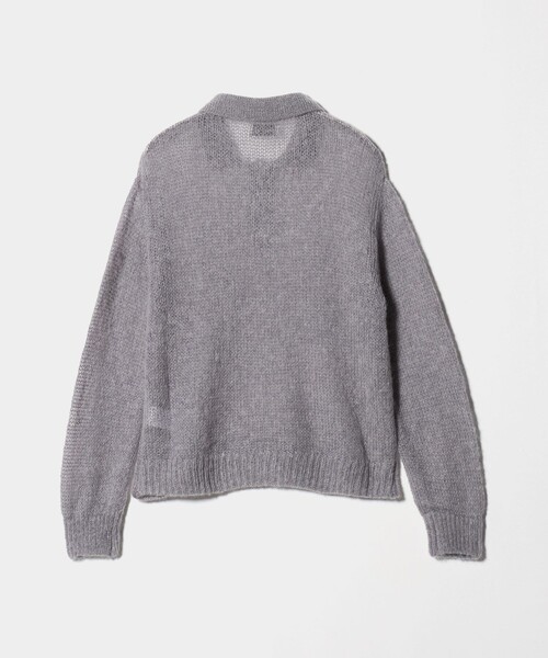 Steven Alan（スティーブンアラン）の「＜WANDERUNG × Steven Alan＞ MOHIAR MIX POLOKNIT/ニット（ニット/セーター・レディース・ダークブラウン/パープル/グレー系/オフホワイト・FREE）」の13枚目の写真