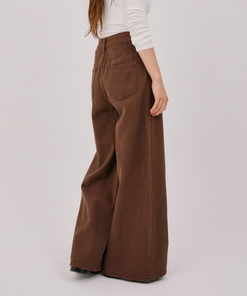 LIENCOEUR(リアンクール)の「ソフトフレアストレートデニム(デニムパンツ・レディース・ブラック/ブラウン/アイボリー・FREE)」の20枚目の写真