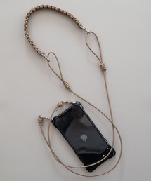 PR01.（ピーアールワン）の「SENTI LEATHER BRAID MULTI STRAP（スマホグッズ）」