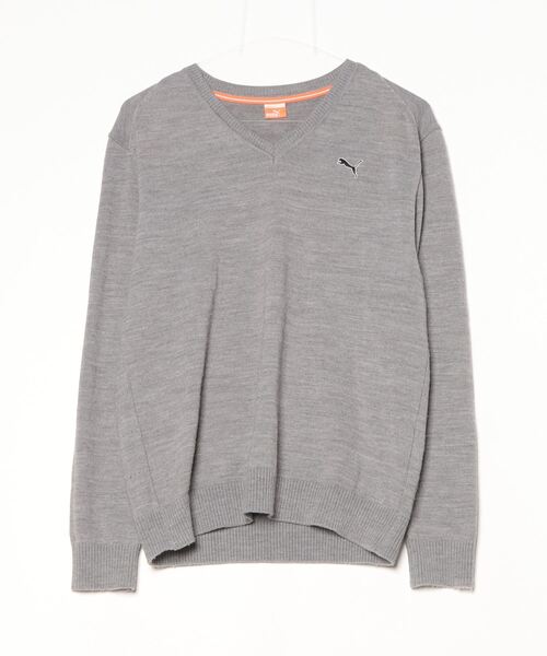 PUMA Vネックセーター グレー PUMA Vネックセーター グレー 楽天市場