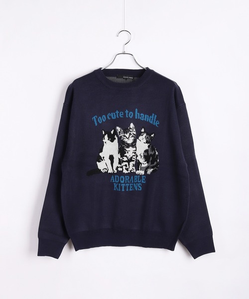 WESTSEA（ウエストシー）の「アニマル ジャガードニット 長袖（ニット/セーター・メンズ・ブラック/ネイビー/ホワイト/ブラウン・M/L）」の20枚目の写真