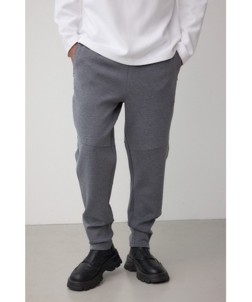 AZUL by moussy(アズールバイマウジー)の「ダブルニットスリムパンツ(スラックス・メンズ・ブラック/ダークネイビー/ベージュ/グレー・SMALL/MEDIUM/LARGE)」の2枚目の写真