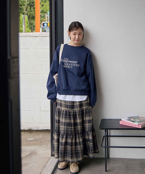 チェック柄ティアードスカート（スカート）｜CHAN ME（チャンミ）の