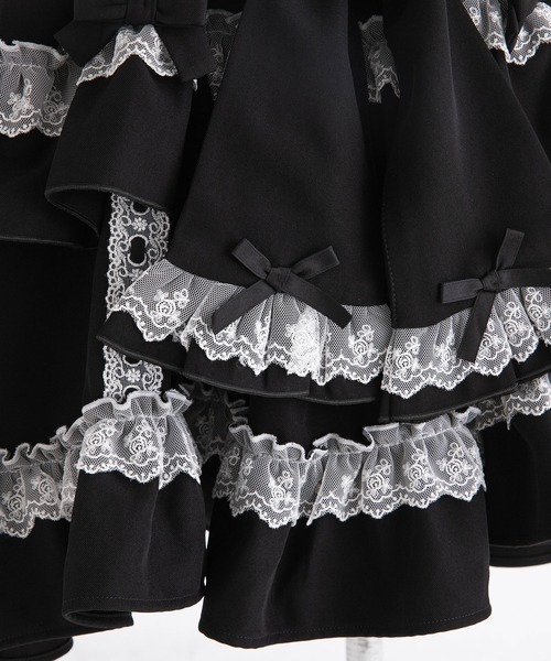 セール】フリルたっぷりはしごレースリボンジャンスカ（ジャンパー