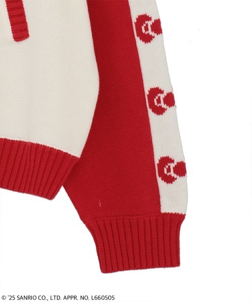 Candy Stripper(キャンディストリッパー)の「【HELLO KITTY】RIBBON KNIT ジャンパー(ニット/セーター・レディース・ブラック/ピンク・FREE)」の21枚目の写真