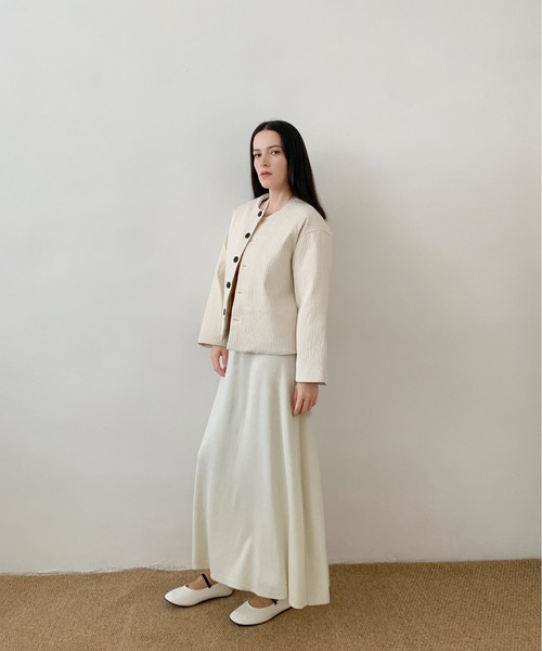 セール】DECADE CLASSIC ノーカラーダウンジャケット（ノーカラー