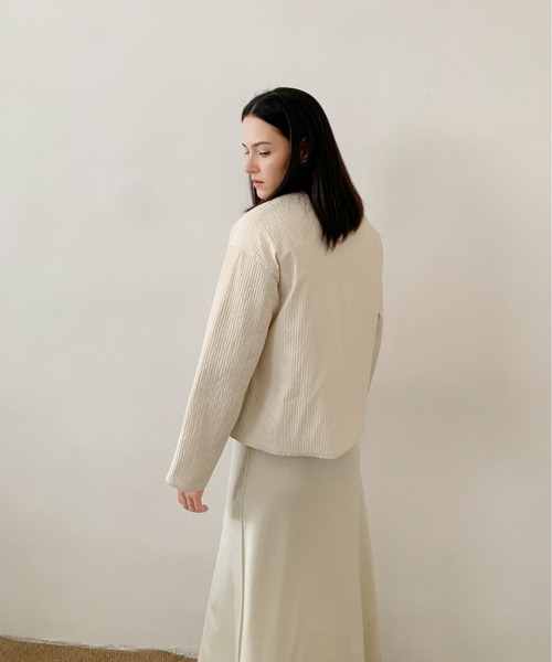 セール】DECADE CLASSIC ノーカラーダウンジャケット（ノーカラー