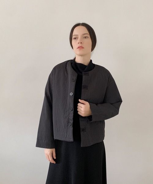 セール】DECADE CLASSIC ノーカラーダウンジャケット（ノーカラー