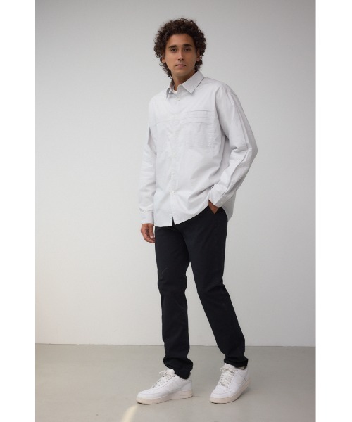 AZUL by moussy(アズールバイマウジー)の「2WAYストレッチレッグシェイプチノ(スラックス・メンズ・ベージュ/ブラック/カーキ・SMALL/MEDIUM/LARGE)」の5枚目の写真