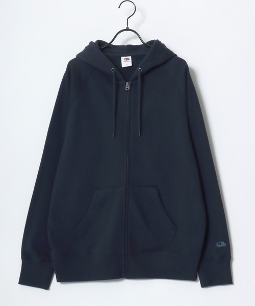FRUIT OF THE LOOM（フルーツオブザルーム）の「FRUIT OF THE LOOM/フルーツオブザルーム BASIC SWEAT ZIP UP HOODIE/オーバーサイズ 裏毛 無地 ロゴワッペン ワンポイント刺繍 スウェット ジップアップパーカー フーディー/レディース メンズ（パーカー・レディース・ネイビー/アイボリー/ブラック/グレー・M/L/XL）」の12枚目の写真