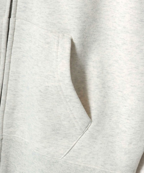 FRUIT OF THE LOOM（フルーツオブザルーム）の「FRUIT OF THE LOOM/フルーツオブザルーム BASIC SWEAT ZIP UP HOODIE/オーバーサイズ 裏毛 無地 ロゴワッペン ワンポイント刺繍 スウェット ジップアップパーカー フーディー/レディース メンズ（パーカー・レディース・ネイビー/アイボリー/ブラック/グレー・M/L/XL）」の16枚目の写真