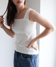 sin.ca(シンカ)のブラ紐隠しスクエアネックタンクトップ(タンクトップ)