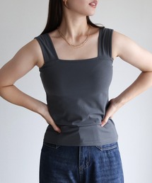 sin.ca（シンカ）の「ブラ紐隠しスクエアネックタンクトップ（タンクトップ）」