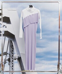 kotohayokozawa | 【kotohayokozawa/コトハヨコザワ】SPIRAL WAVE LONG SLEEVE DRESS *HIGH NECK TYPE(ワンピース)