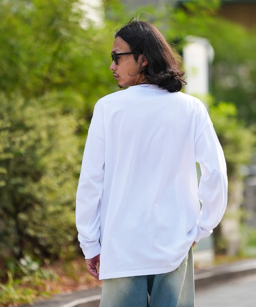 GERRY（ジェリー）の「【GERRY】別注 シリコンワッペン ポケット 長袖 Tシャツ（Tシャツ/カットソー・メンズ・ブラック/ホワイト・SMALL/MEDIUM/LARGE/X-LARGE）」の12枚目の写真