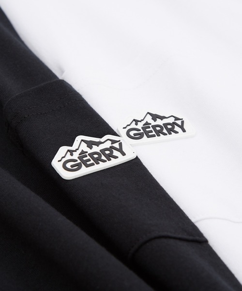 GERRY（ジェリー）の「【GERRY】別注 シリコンワッペン ポケット 長袖 Tシャツ（Tシャツ/カットソー・メンズ・ブラック/ホワイト・SMALL/MEDIUM/LARGE/X-LARGE）」の6枚目の写真