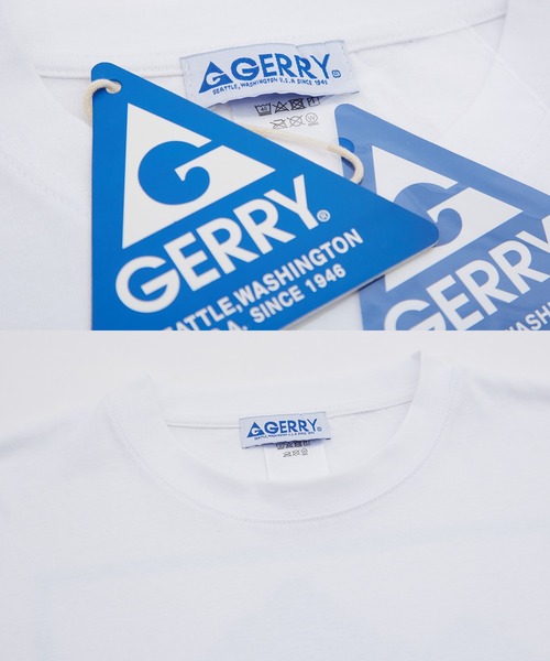 GERRY（ジェリー）の「【GERRY】別注 シリコンワッペン ポケット 長袖 Tシャツ（Tシャツ/カットソー・メンズ・ブラック/ホワイト・SMALL/MEDIUM/LARGE/X-LARGE）」の5枚目の写真