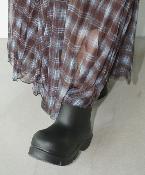 chuclla（チュクラ）の「チェックロングスカート chw25a078（スカート・レディース・チェック・FREE）」の3枚目の写真