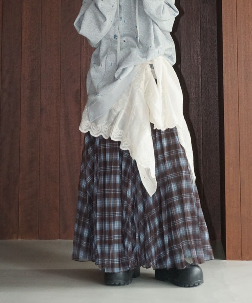 chuclla（チュクラ）の「チェックロングスカート chw25a078（スカート・レディース・チェック・FREE）」の11枚目の写真
