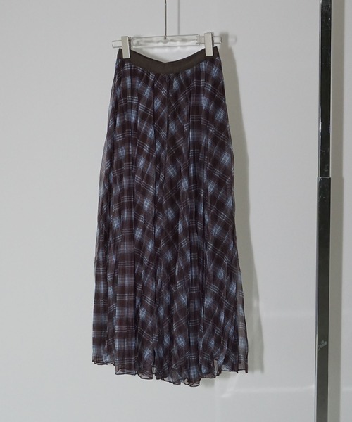 chuclla（チュクラ）の「チェックロングスカート chw25a078（スカート・レディース・チェック・FREE）」の13枚目の写真