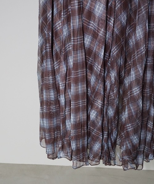 chuclla（チュクラ）の「チェックロングスカート chw25a078（スカート・レディース・チェック・FREE）」の16枚目の写真