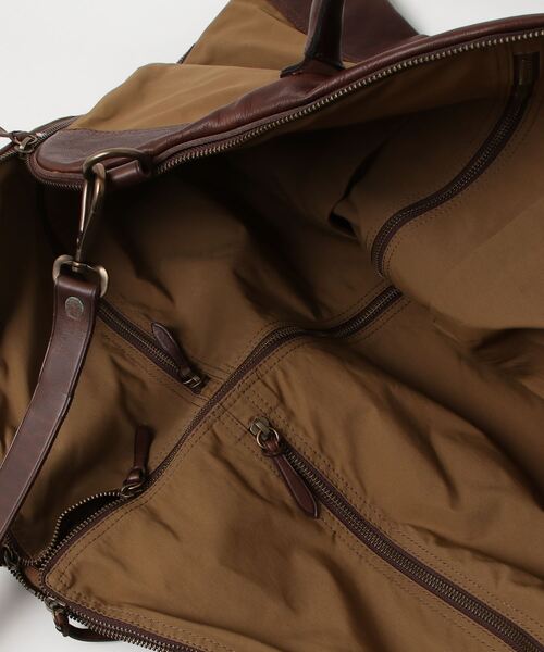 レザートリム オイルクロス ガーメント バッグ（ビジネスバッグ）｜RRL