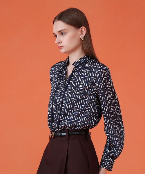 セール】【セットアップ対応商品】リッププリントフリルネック