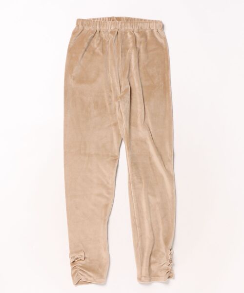 KP（ケーピー）の「メルティタッチ ベロア レギンス（レギンス/スパッツ・キッズ・ピンク/ベージュ/ネイビー・90cm/100cm/110cm/120cm/130cm/140cm）」の2枚目の写真