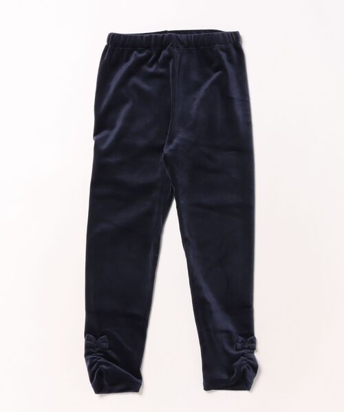 KP（ケーピー）の「メルティタッチ ベロア レギンス（レギンス/スパッツ・キッズ・ピンク/ベージュ/ネイビー・90cm/100cm/110cm/120cm/130cm/140cm）」の3枚目の写真