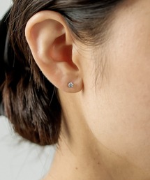 ORLEAN（オルレアン）の「金属アレルギー対応 ビジューストーンピアス 6個セット サージカルステンレス 3mm 4mm（ピアス（両耳用））」