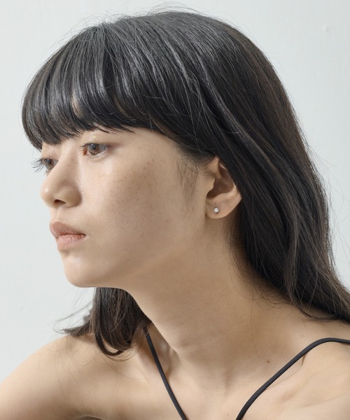ORLEAN(オルレアン)の「【ORLEAN】ビジューストーンピアス 6個セット 3mm 4mm(ピアス(両耳用)・レディース・ゴールド/シルバー系1/シルバー/ゴールド系1・フリー)」の2枚目の写真