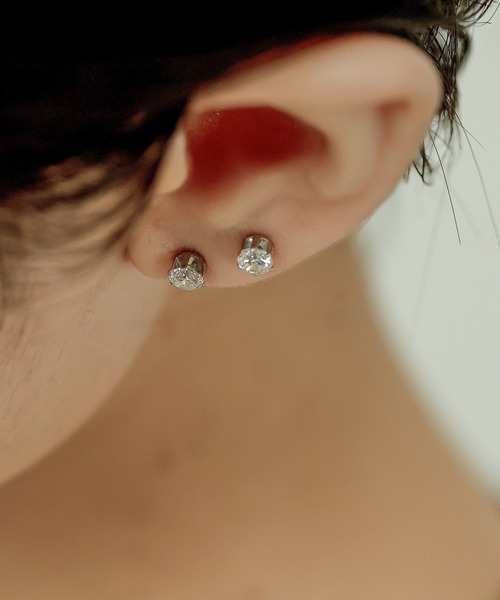 ORLEAN(オルレアン)の「【ORLEAN】ビジューストーンピアス 6個セット 3mm 4mm(ピアス(両耳用)・レディース・ゴールド/シルバー系1/シルバー/ゴールド系1・フリー)」の5枚目の写真