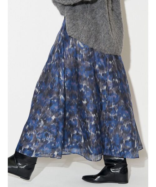 ELENDEEK(エレンディーク)の「ブラードプリントスカート(スカート・レディース・ブラウン/ブルー・01/02)」の10枚目の写真