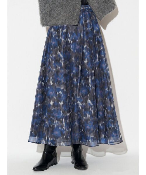 ELENDEEK(エレンディーク)の「ブラードプリントスカート(スカート・レディース・ブラウン/ブルー・01/02)」の15枚目の写真