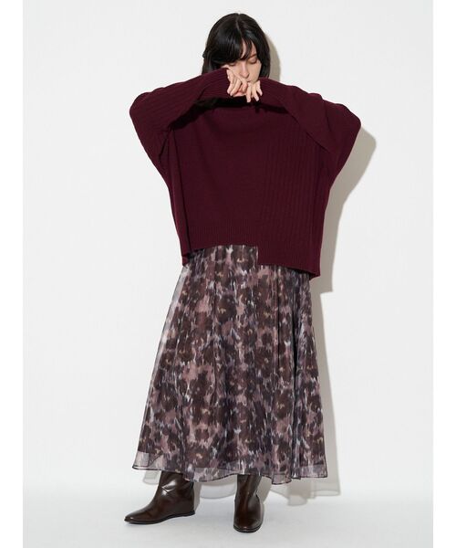 ELENDEEK(エレンディーク)の「ブラードプリントスカート(スカート・レディース・ブラウン/ブルー・01/02)」の17枚目の写真