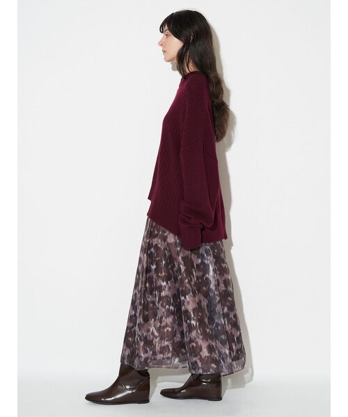 ELENDEEK(エレンディーク)の「ブラードプリントスカート(スカート・レディース・ブラウン/ブルー・01/02)」の18枚目の写真