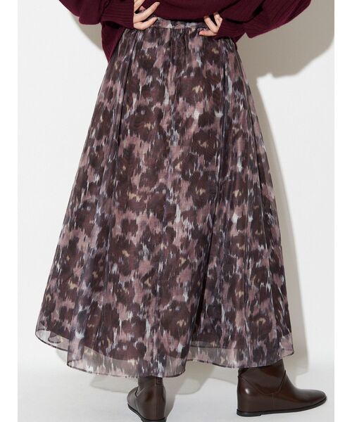 ELENDEEK(エレンディーク)の「ブラードプリントスカート(スカート・レディース・ブラウン/ブルー・01/02)」の21枚目の写真