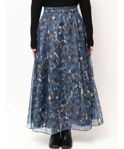 ELENDEEK(エレンディーク)の「ブラードプリントスカート(スカート・レディース・ブラウン/ブルー・01/02)」の5枚目の写真