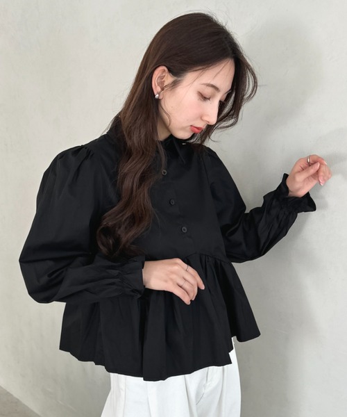 ❤︎mofumofu❤︎ さま専用　ohga ブラウス OHGA FLORAL ブラウス スフレ ohga FLORAL ブラウス オーガ スフレ