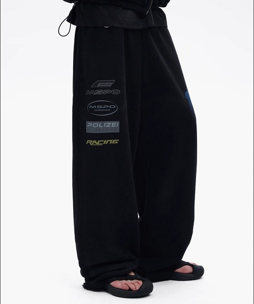 MASONPRINCE（メイソンプリンス）の「ルーズフィット レーシングデザイン スウェットパンツ XXK4394【MASONPRINCE】【2025AW】（スウェットパンツ・メンズ・ホワイト/ブラック・L/M/S）」の7枚目の写真