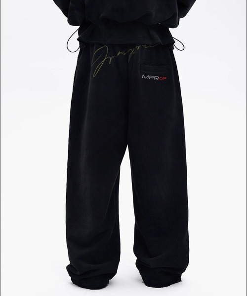 MASONPRINCE（メイソンプリンス）の「ルーズフィット レーシングデザイン スウェットパンツ XXK4394【MASONPRINCE】【2025AW】（スウェットパンツ・メンズ・ホワイト/ブラック・L/M/S）」の5枚目の写真