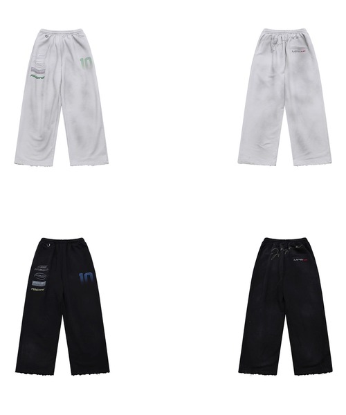 MASONPRINCE（メイソンプリンス）の「ルーズフィット レーシングデザイン スウェットパンツ XXK4394【MASONPRINCE】【2025AW】（スウェットパンツ・メンズ・ホワイト/ブラック・L/M/S）」の13枚目の写真