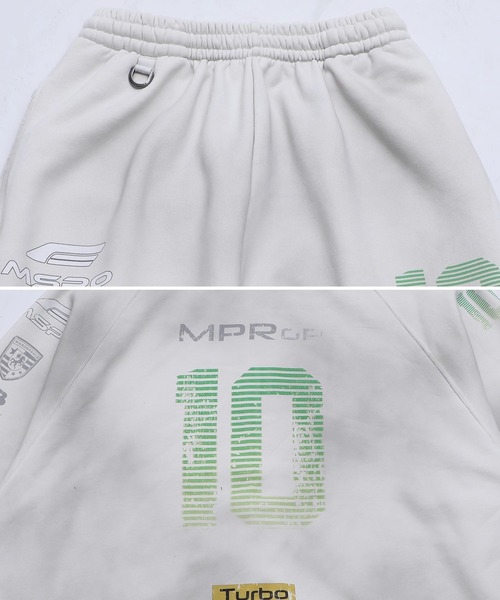 MASONPRINCE（メイソンプリンス）の「ルーズフィット レーシングデザイン スウェットパンツ XXK4394【MASONPRINCE】【2025AW】（スウェットパンツ・メンズ・ホワイト/ブラック・L/M/S）」の14枚目の写真