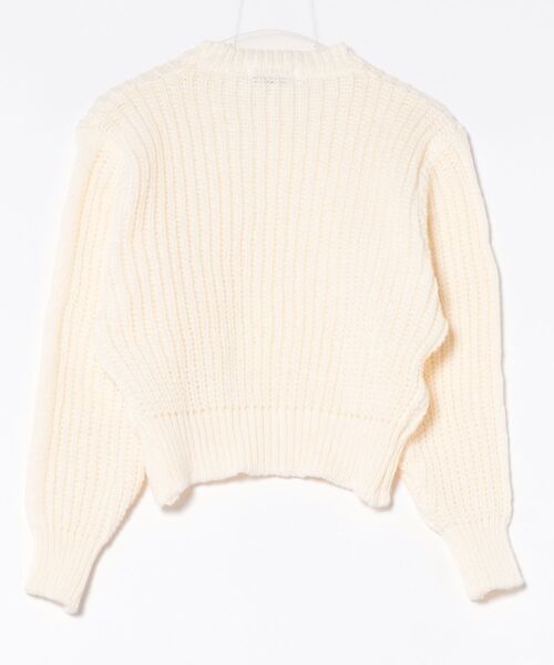 B.I.D.（ビーアイディー）の「《ボリュームアームニットトップス(LEY)》（ニット/セーター・レディース・ベージュ/ブラウン・FREE）」の3枚目の写真