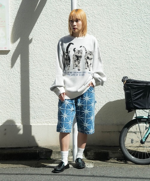 __gram.(スペースグラム)の「【__gram./スペースグラム】ジャガード アニマル ニット プルオーバー(ニット/セーター・メンズ・チャコールグレー/アイボリー・MEDIUM/LARGE)」の4枚目の写真
