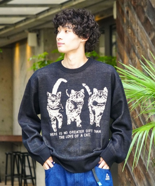 __gram.(スペースグラム)の「【__gram./スペースグラム】ジャガード アニマル ニット プルオーバー(ニット/セーター・メンズ・チャコールグレー/アイボリー・MEDIUM/LARGE)」の14枚目の写真