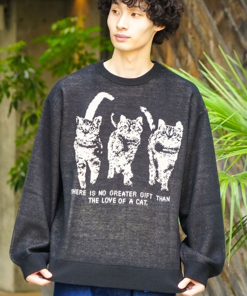 __gram.(スペースグラム)の「【__gram./スペースグラム】ジャガード アニマル ニット プルオーバー(ニット/セーター・メンズ・チャコールグレー/アイボリー・MEDIUM/LARGE)」の15枚目の写真