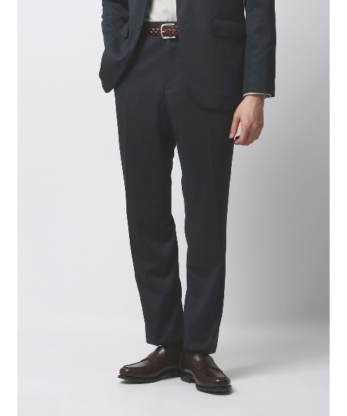 SUIT SQUARE（スーツスクエア）の「最高パンツ テーパードパンツ ウォッシャブル NONIRON ストレッチ 形態安定（スラックス・メンズ・グレー系/ネイビー系・LL/L/M/S/3L）」の2枚目の写真