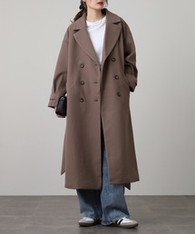 OMNES（オムネス）の「ニットモッサライト ウィンタートレンチコート（トレンチコート）」